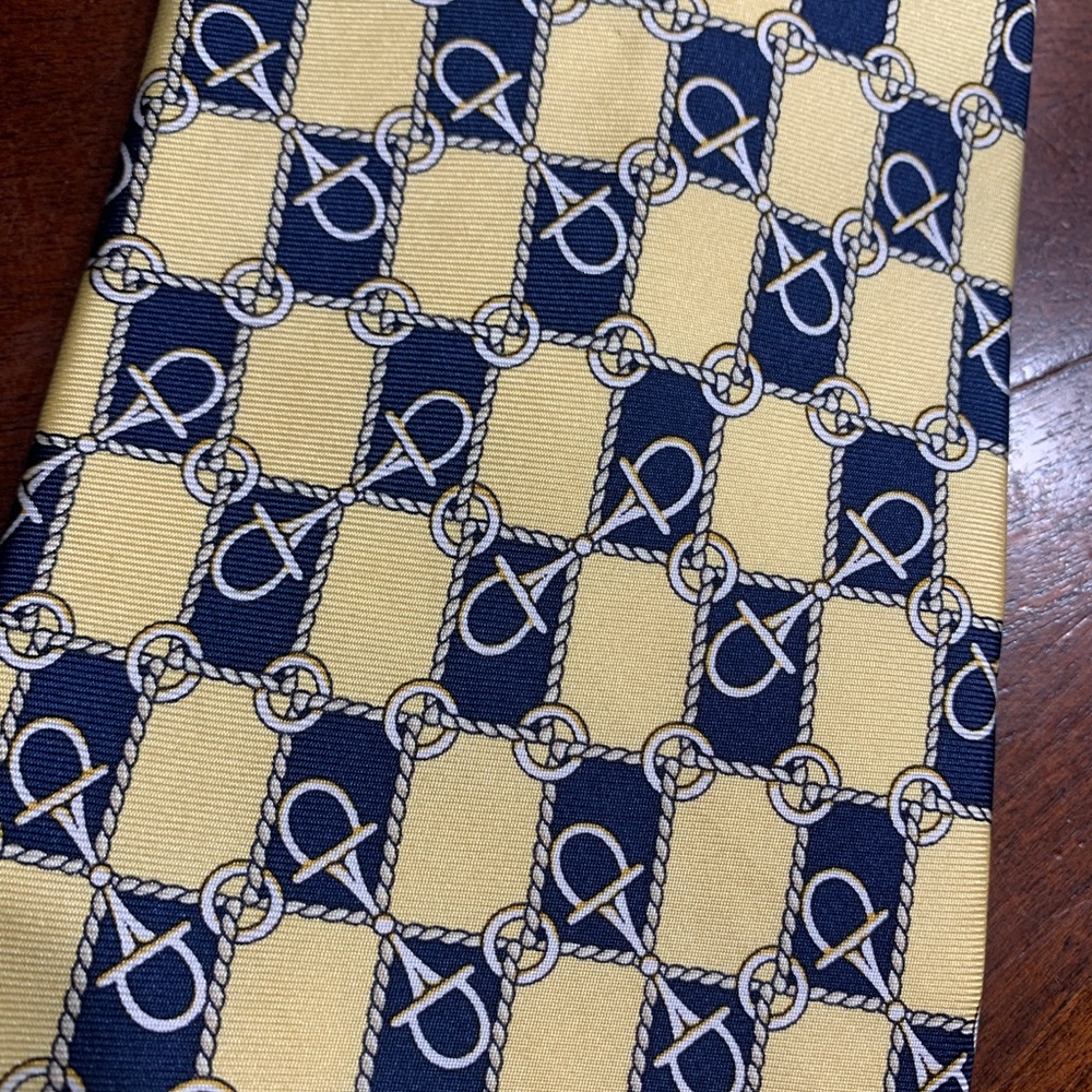 PAOLA GUCCI TIE. Classic horse bit design